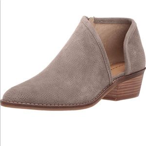 Lucky ‘Felixah’ Gray Cutout Ankle Bootie